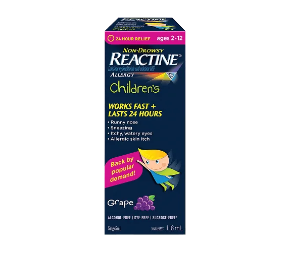 REACTINE Children's Grape 118mL