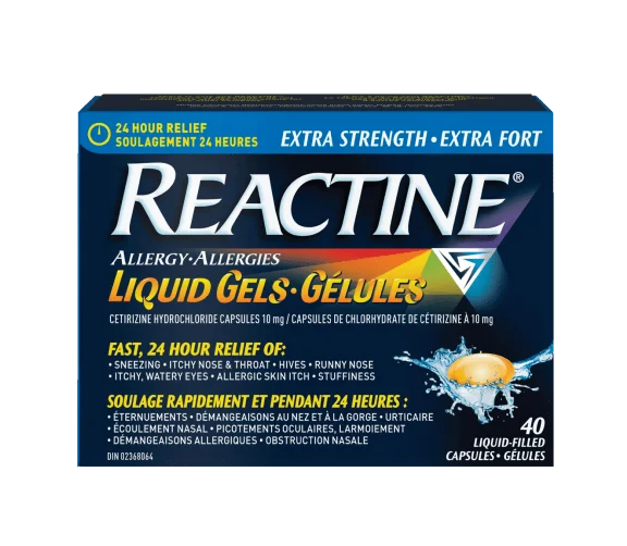 REACTINE Extra Strength Liquid Gels 40 Capsules