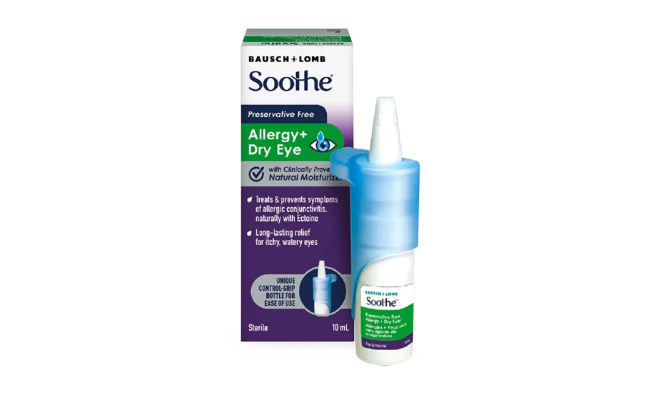 Soothe Preservative-Free Allergy + Dry Eye Drops