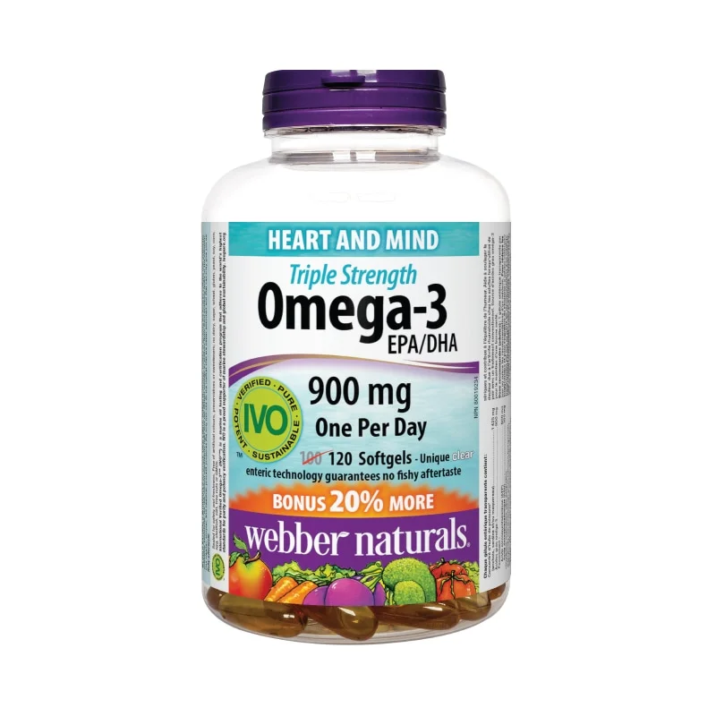 Webber Naturals Triple Strength Omega-3 900 mg EPA/DHA