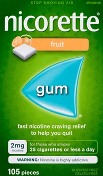 Nicorette Coated Gum Fresh Fruit 2mg
