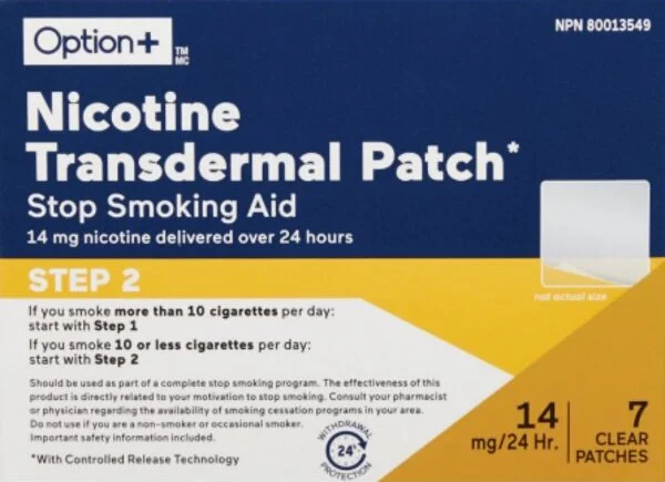 OPTION+ Nicotine Patch 14mg
