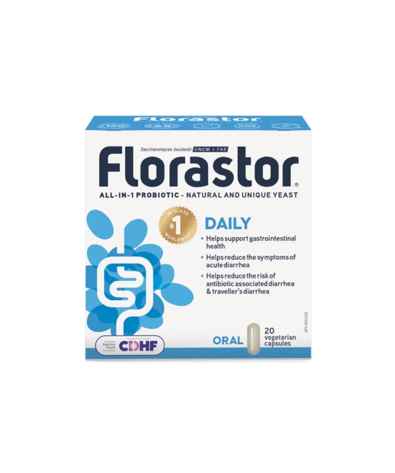 Florastor Digestive Probiotic Capsules 20 PK