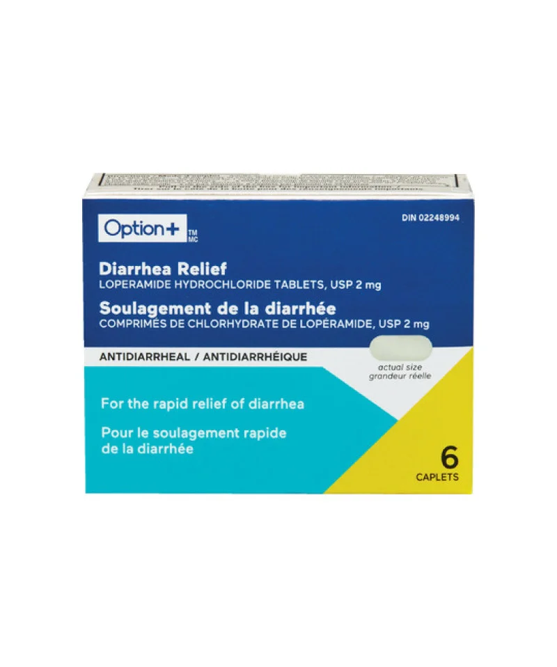 Option+ Diarrhea Relief Loperamide Hydrochloride Tablets