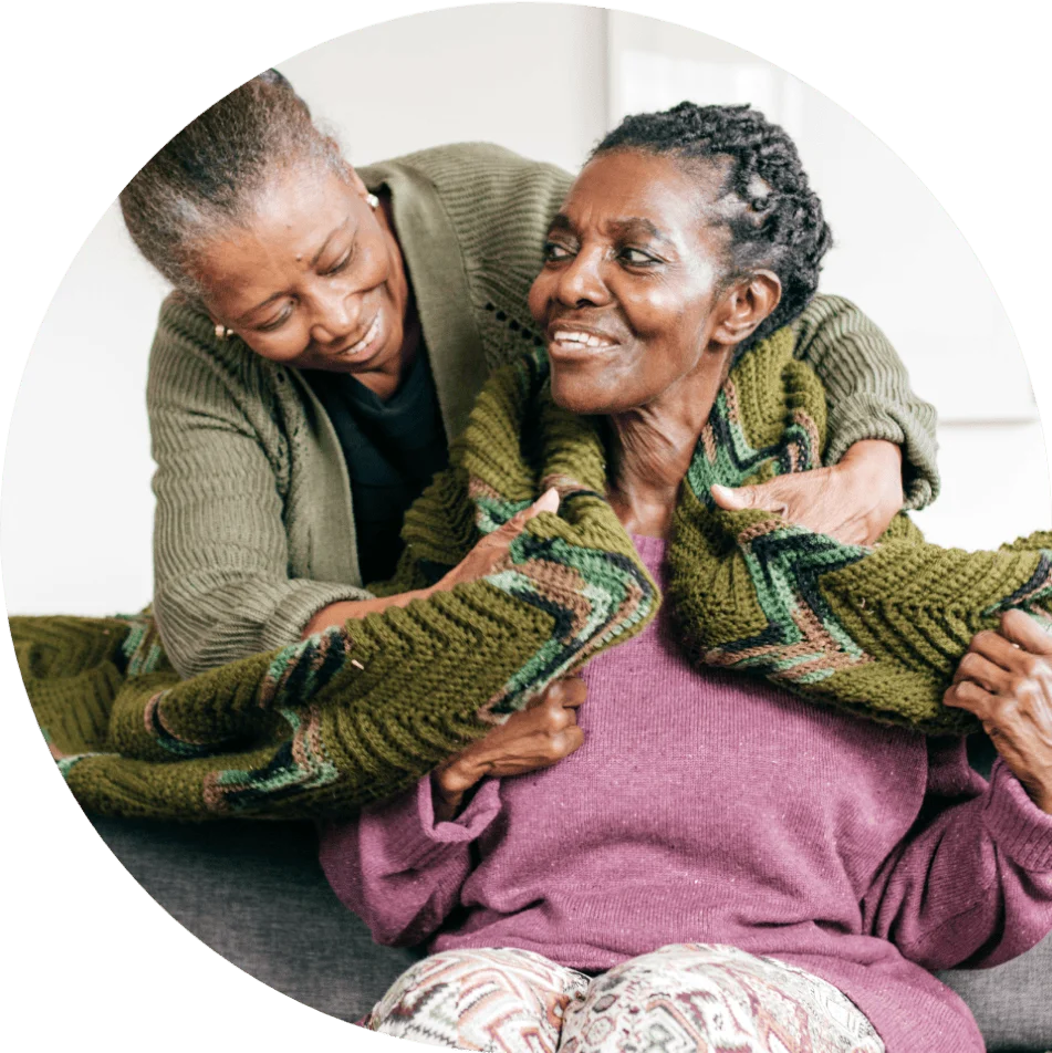 Caregiver supporting a loved one
