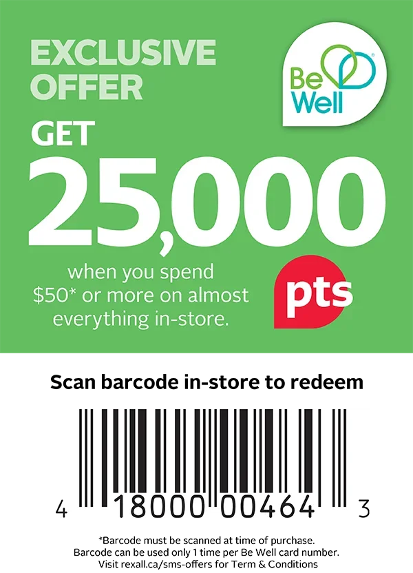 PRIDE SMS Coupon. Exclusive offer get 25,000 Be Well Points when you spend $50 or more on almost everything in-store. Offer valid from August 19-27.