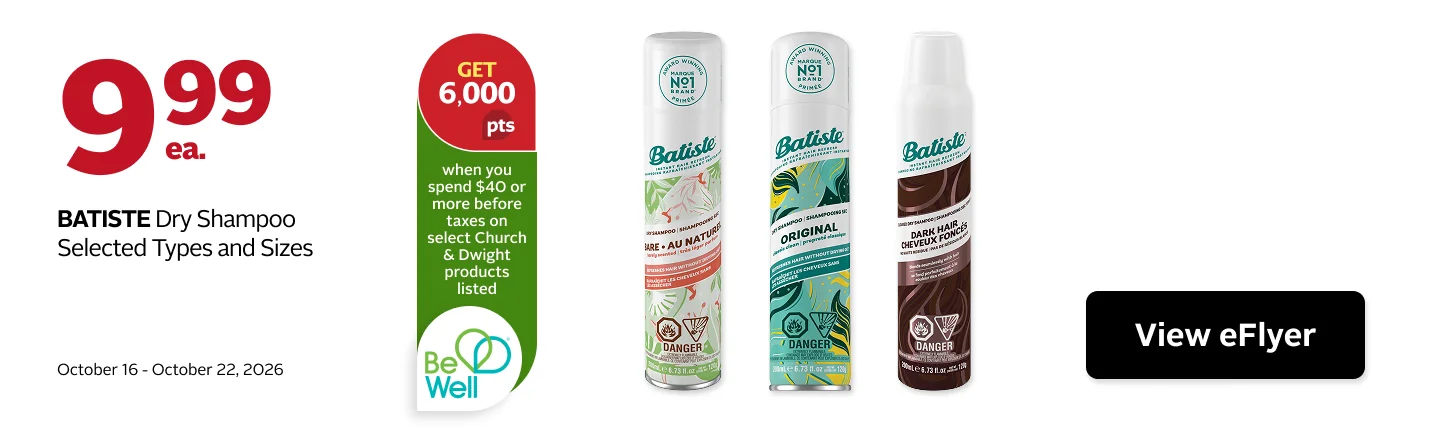 Bastiste on sale for 9.99 plus 6000 points when you spend 40 dollars or more