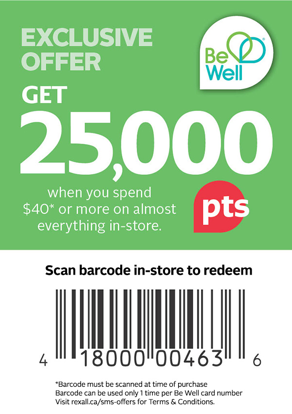 SMS Exclusive Offer Exclusive Offer. GET 25,000* pts when you spend $40* or more on almost everything in-store.