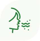 Burping and gas icon