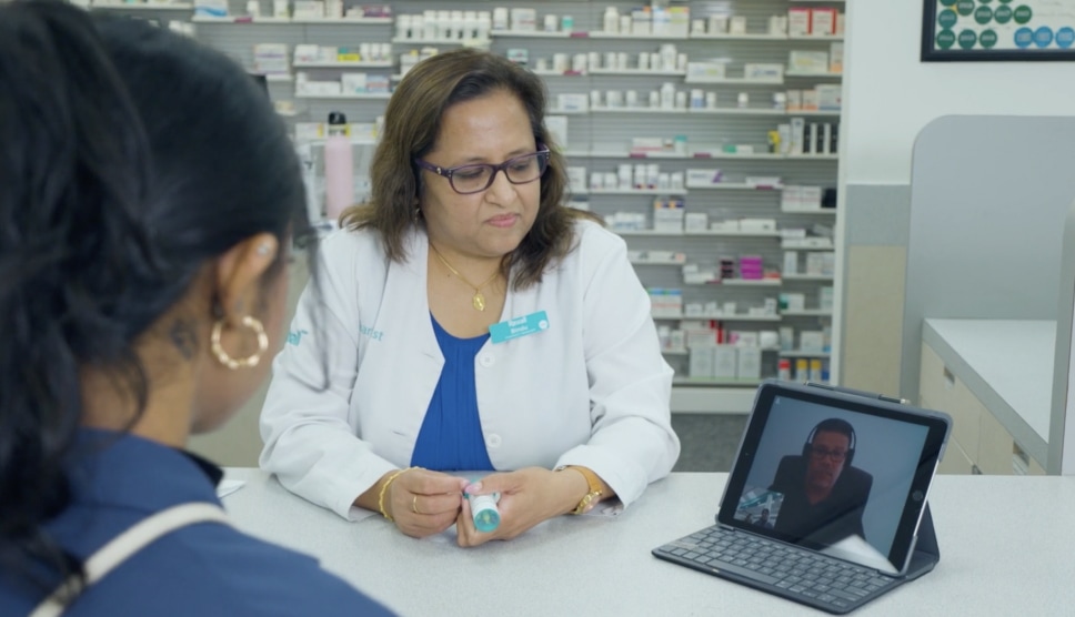 Rexall Pharmacist providing professional healthcare services