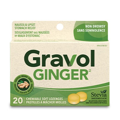 Gravol Ginger Nausea & Upset Stomach Relief
