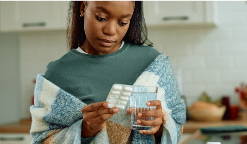 Person taking medication