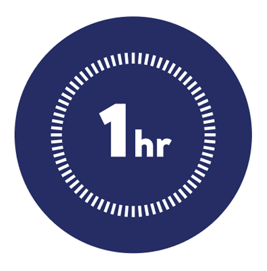 Releases nicotine for up to an hour