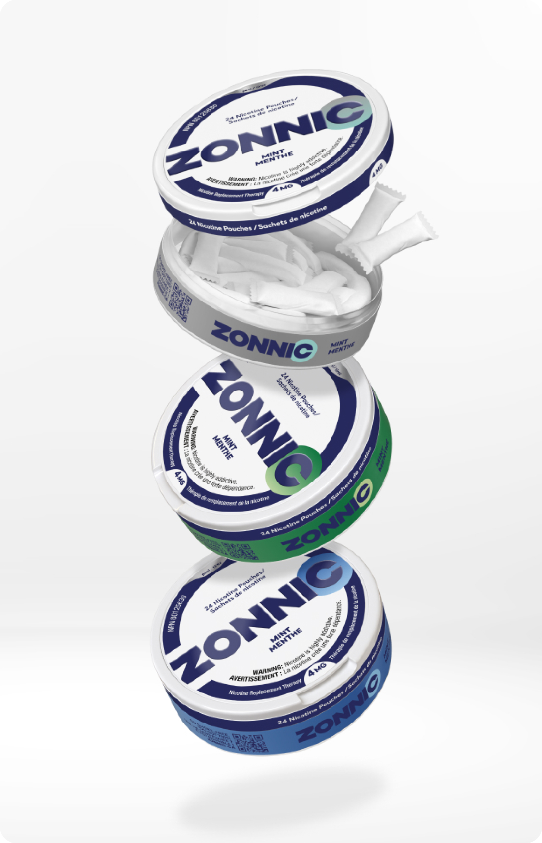 ZONNIC nicotine pouches product lineup