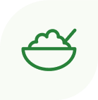 Uncomfortable feeling of fullness icon