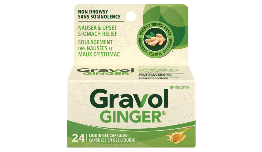 Gravol Ginger Nausea & Upset Stomach Relief