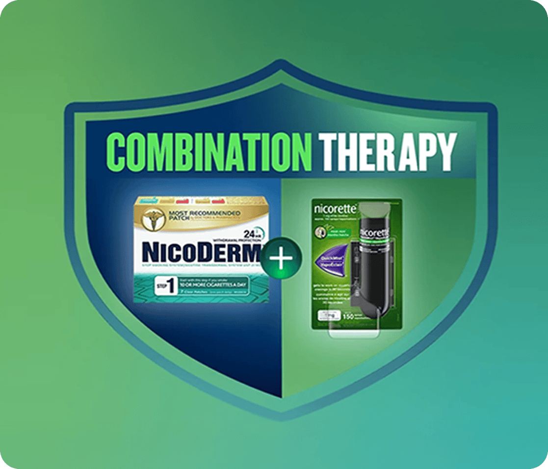 NICORETTE Combination Therapy - NicoDerm patch and QuickMist spray