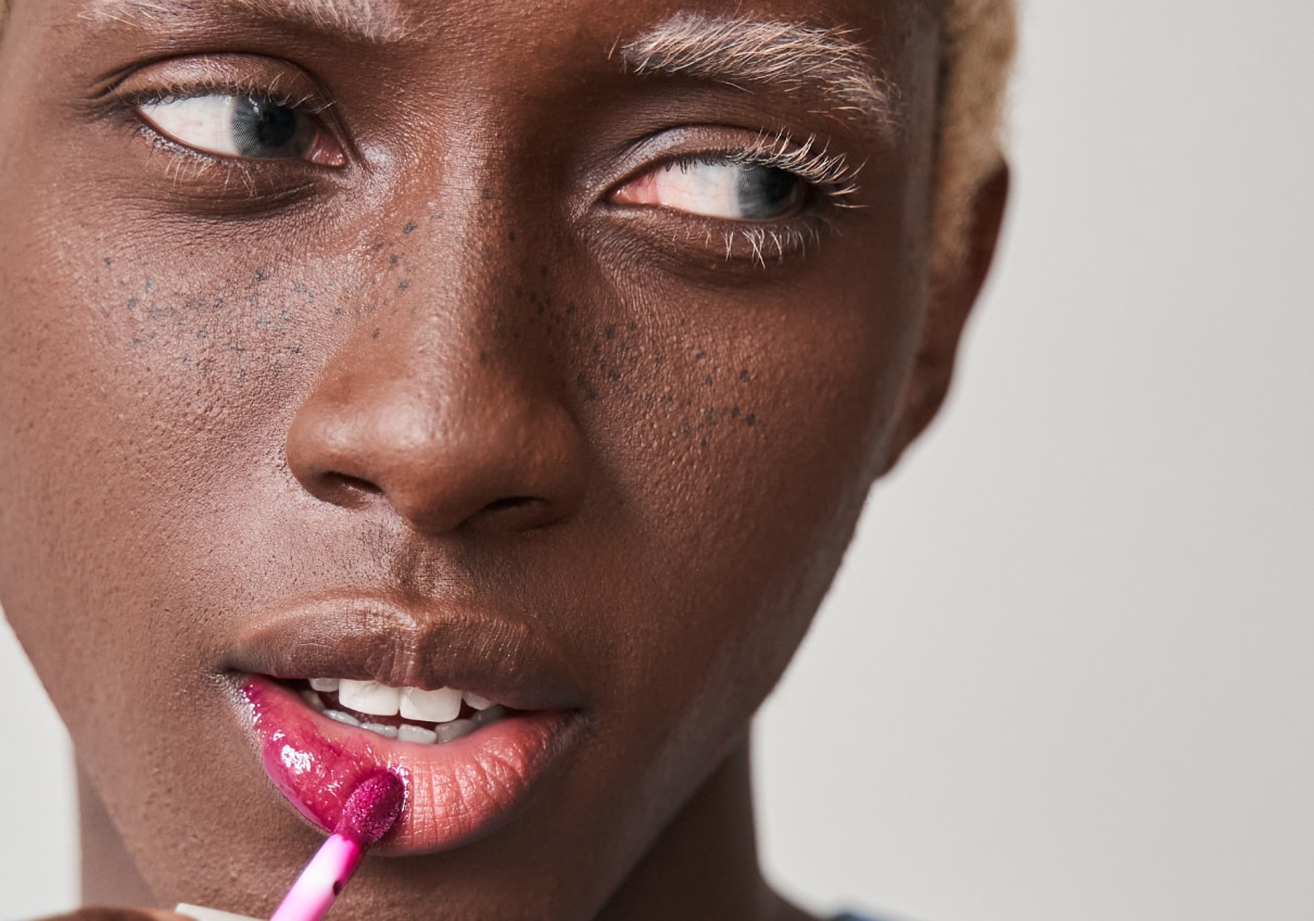 Applying Lipstick