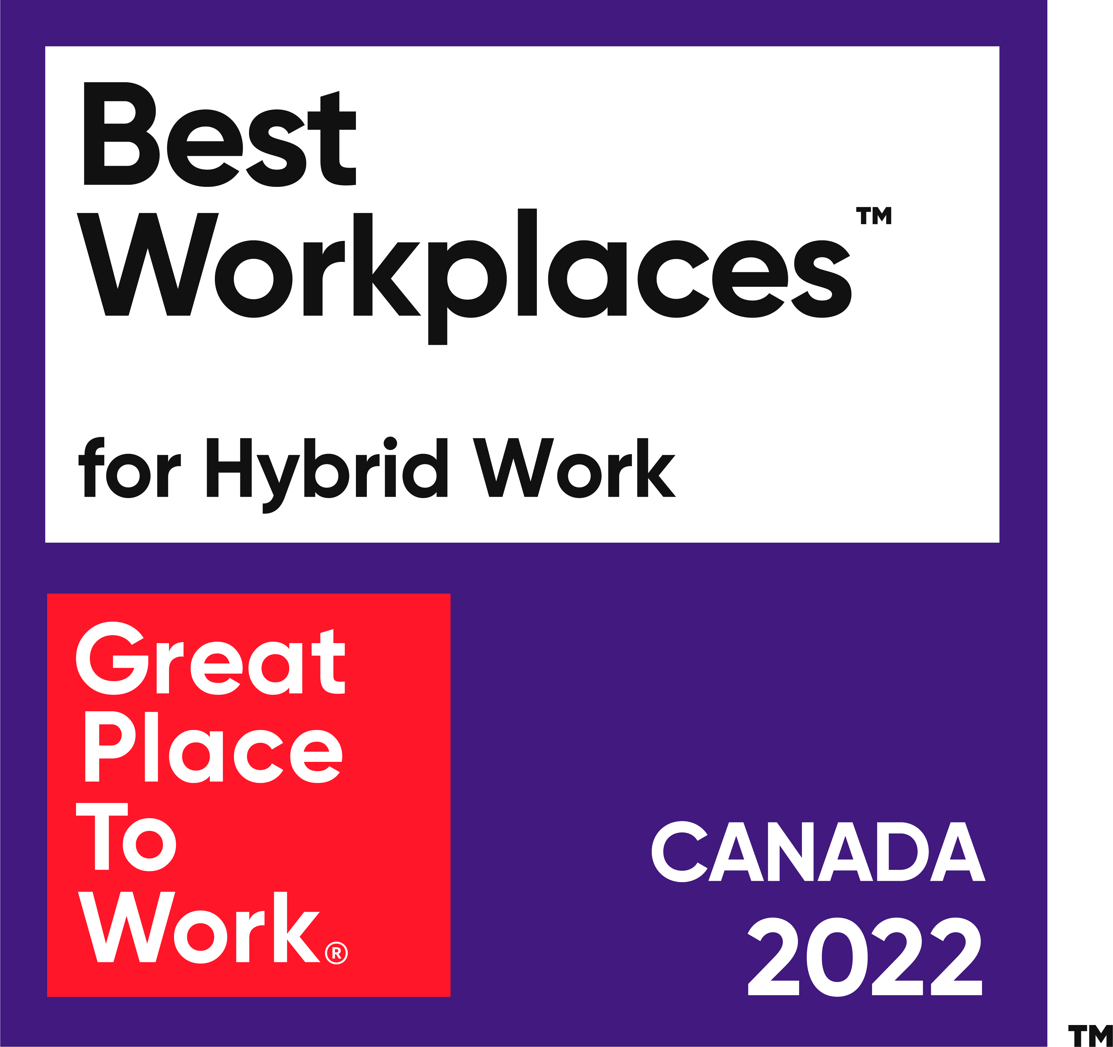 Best Workplaces for Hybrid Work. Great Place To Work. Canada 2022